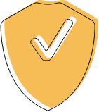 Shield with a checkmark on it