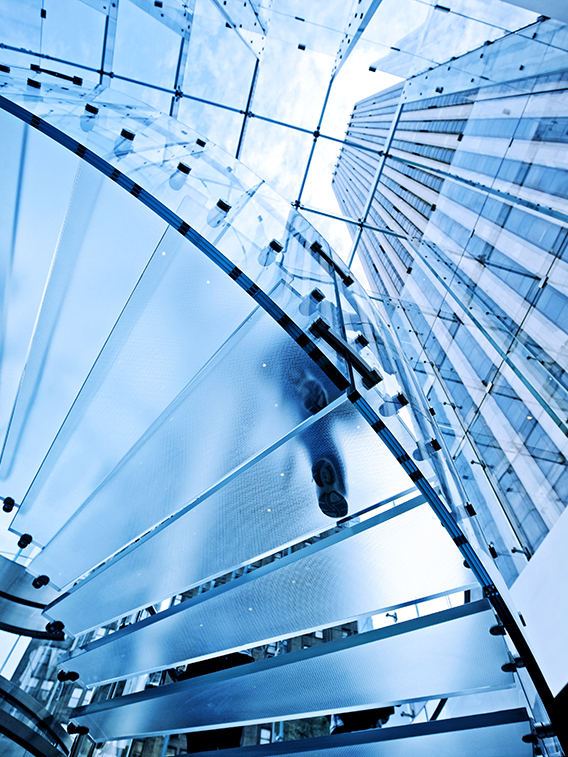 Modern Glass Staircase in New York